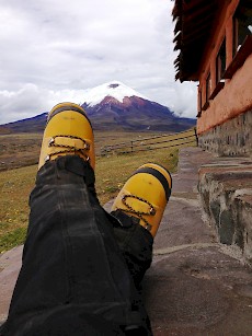 Ecuador - Relaxing after a successful summiting of Mt. Cotopaxi