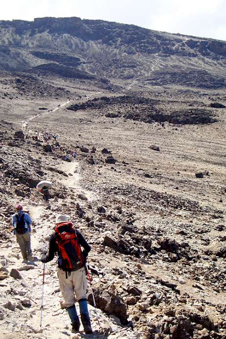 Kilimanjaro - Trail to Barafu High Camp